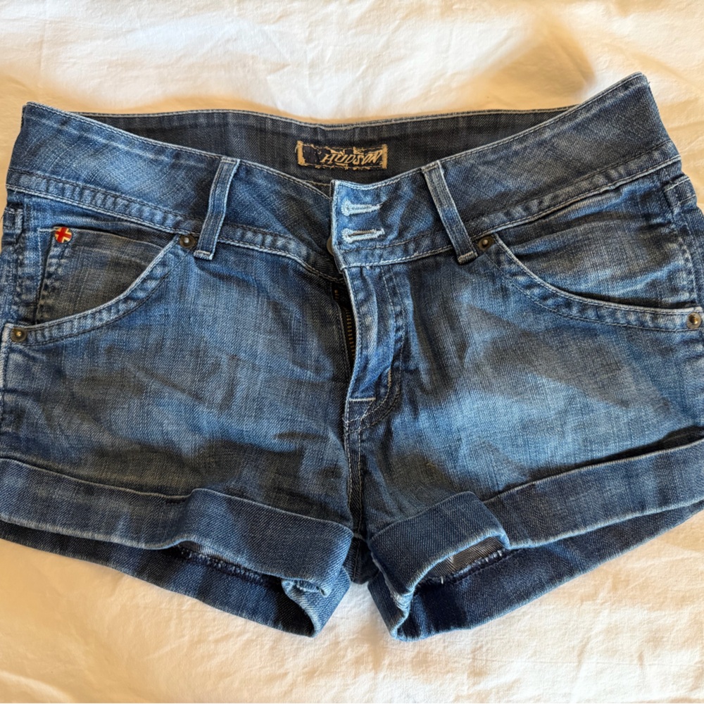 Hudson Jeans Classic Blue Denim Shorts